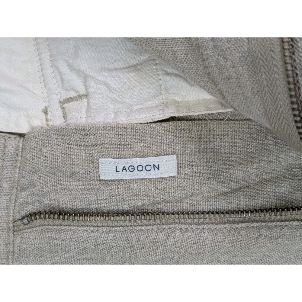 Daniel Cremieux Men’s Linen Khaki Cargo Shorts 36
